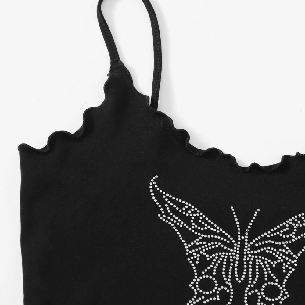 Y2K Butterfly Rhinestone Cami - Picture 3 of 6
